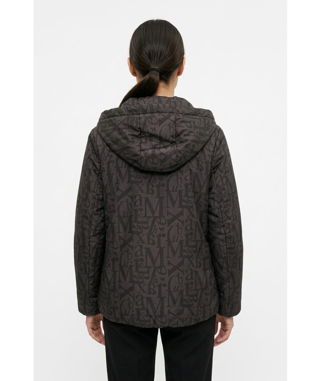 MAX MARA Коричневая полиэстеровая куртка, фото 3