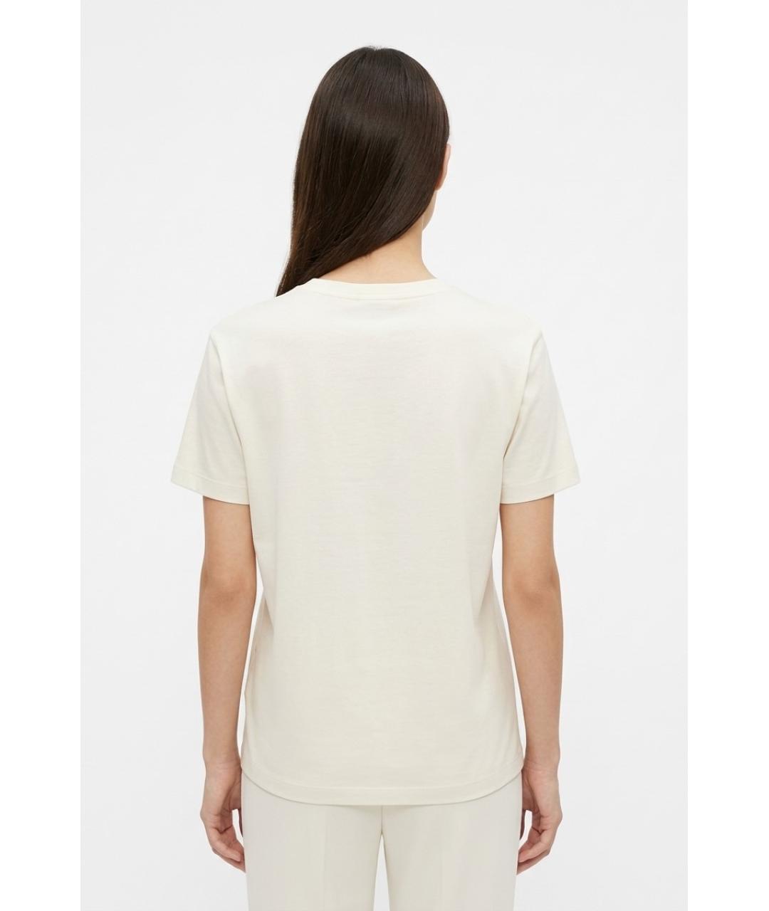MAX MARA Серая хлопковая футболка, фото 4