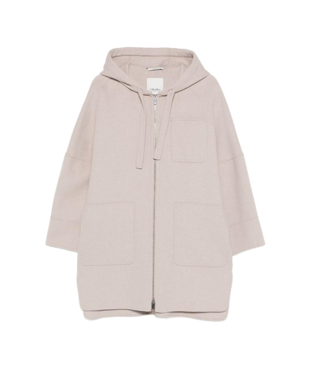 MAX MARA Бежевое шерстяное пальто, фото 1