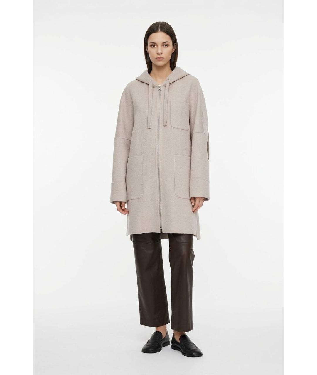 MAX MARA Бежевое шерстяное пальто, фото 3