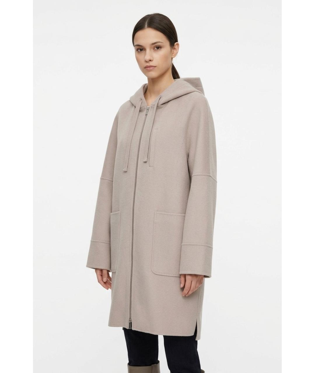 MAX MARA Бежевое шерстяное пальто, фото 2