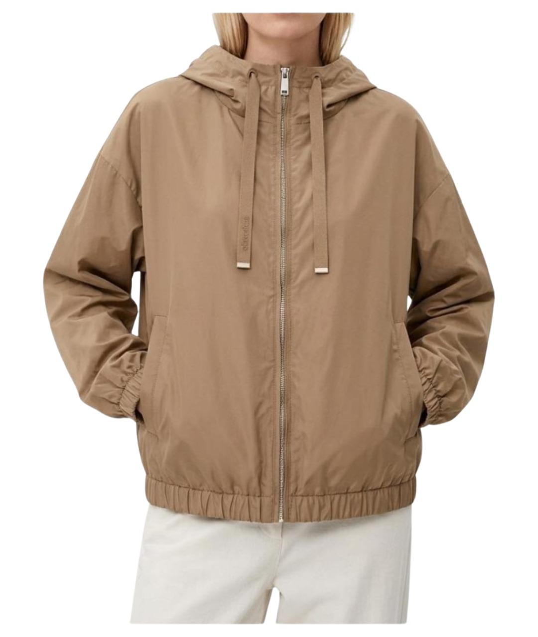 MAX MARA Бежевая полиэстеровая куртка, фото 1