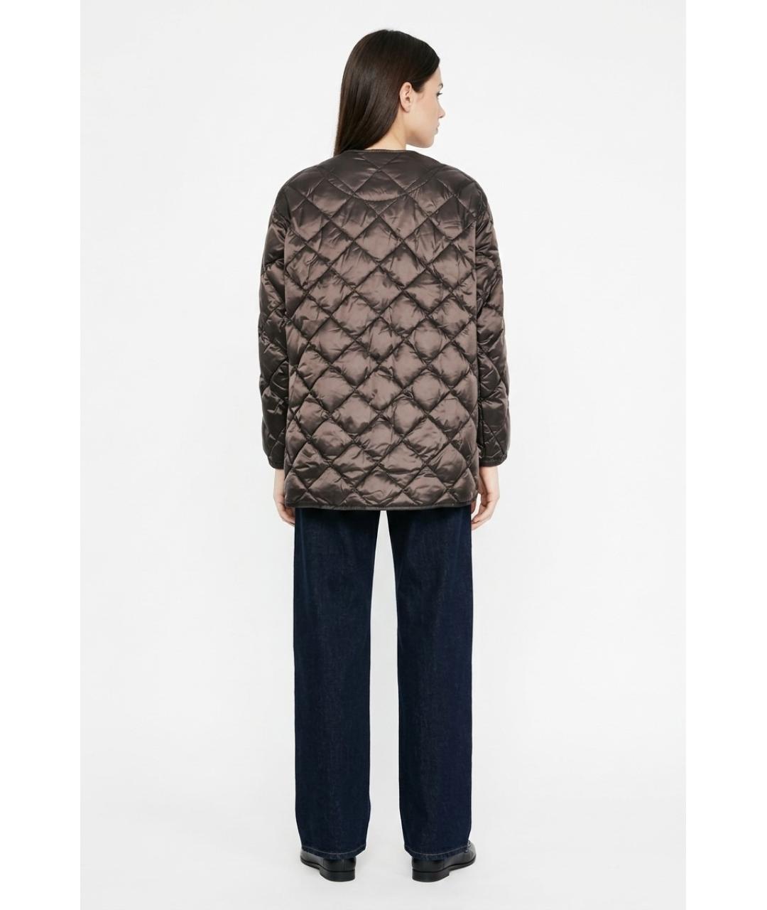MAX MARA Коричневая полиамидовая куртка, фото 4