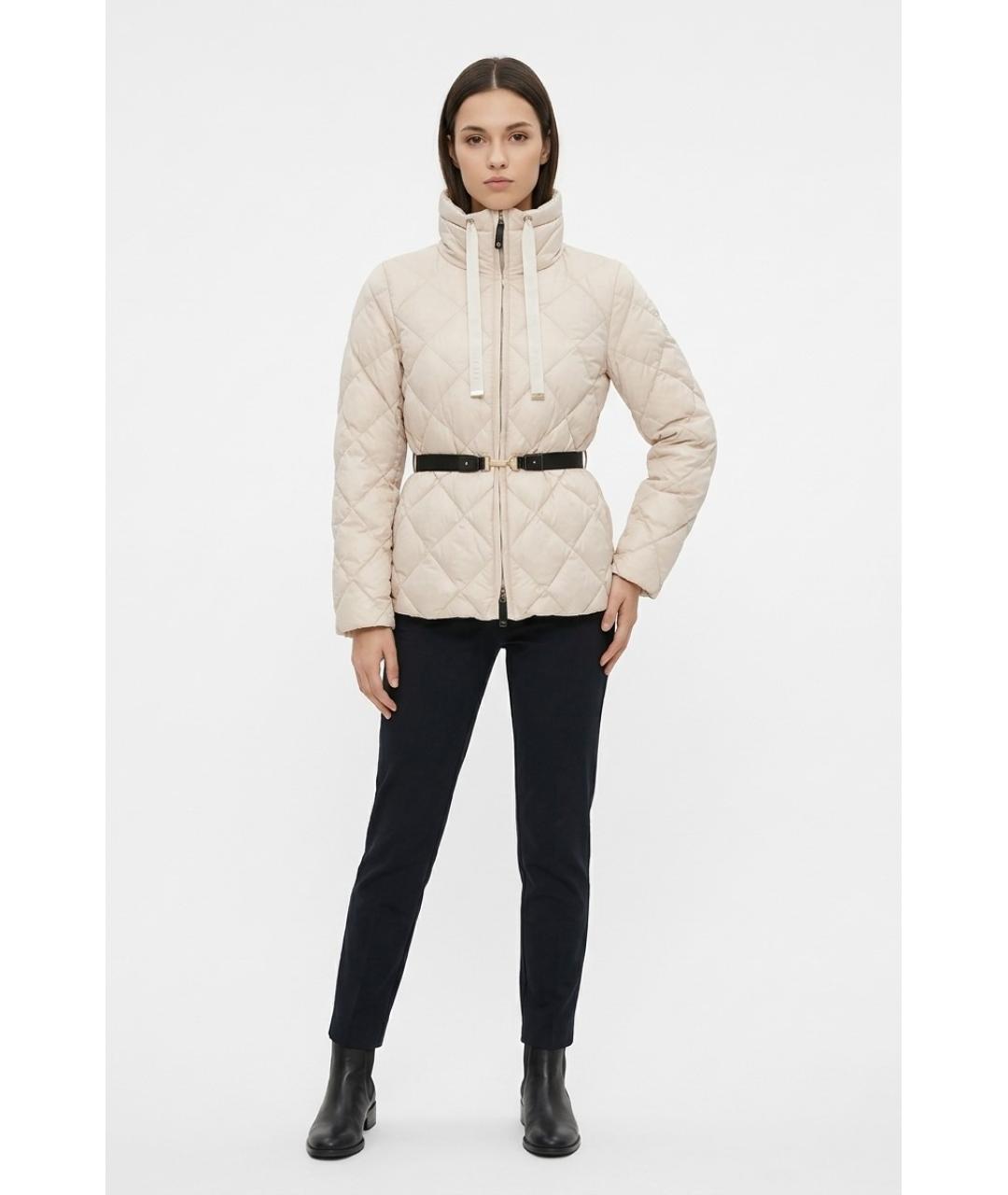 MAX MARA Бежевая полиамидовая куртка, фото 3