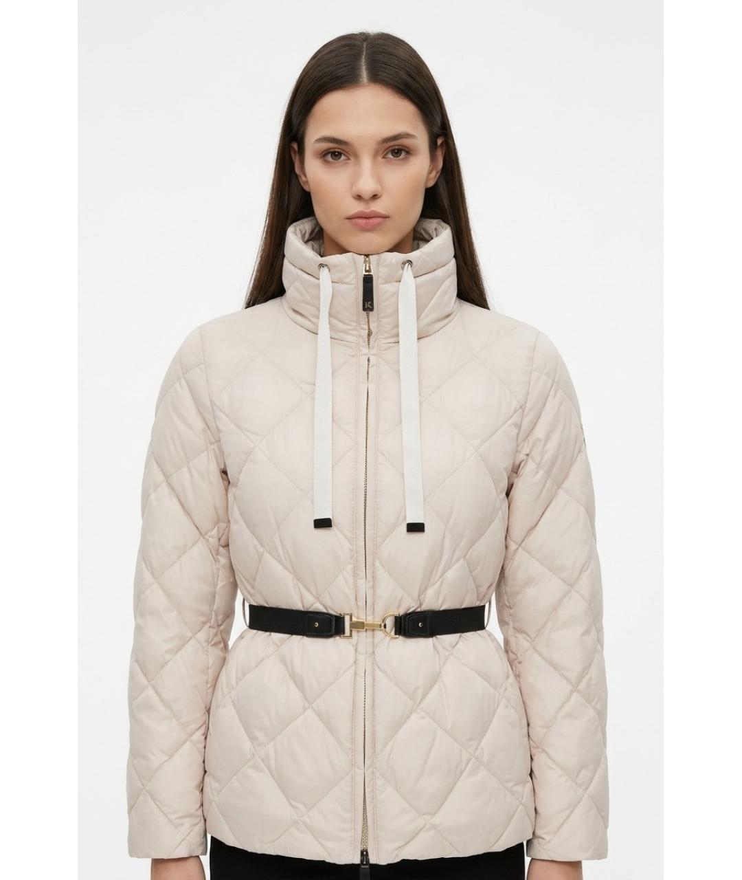 MAX MARA Бежевая полиамидовая куртка, фото 2