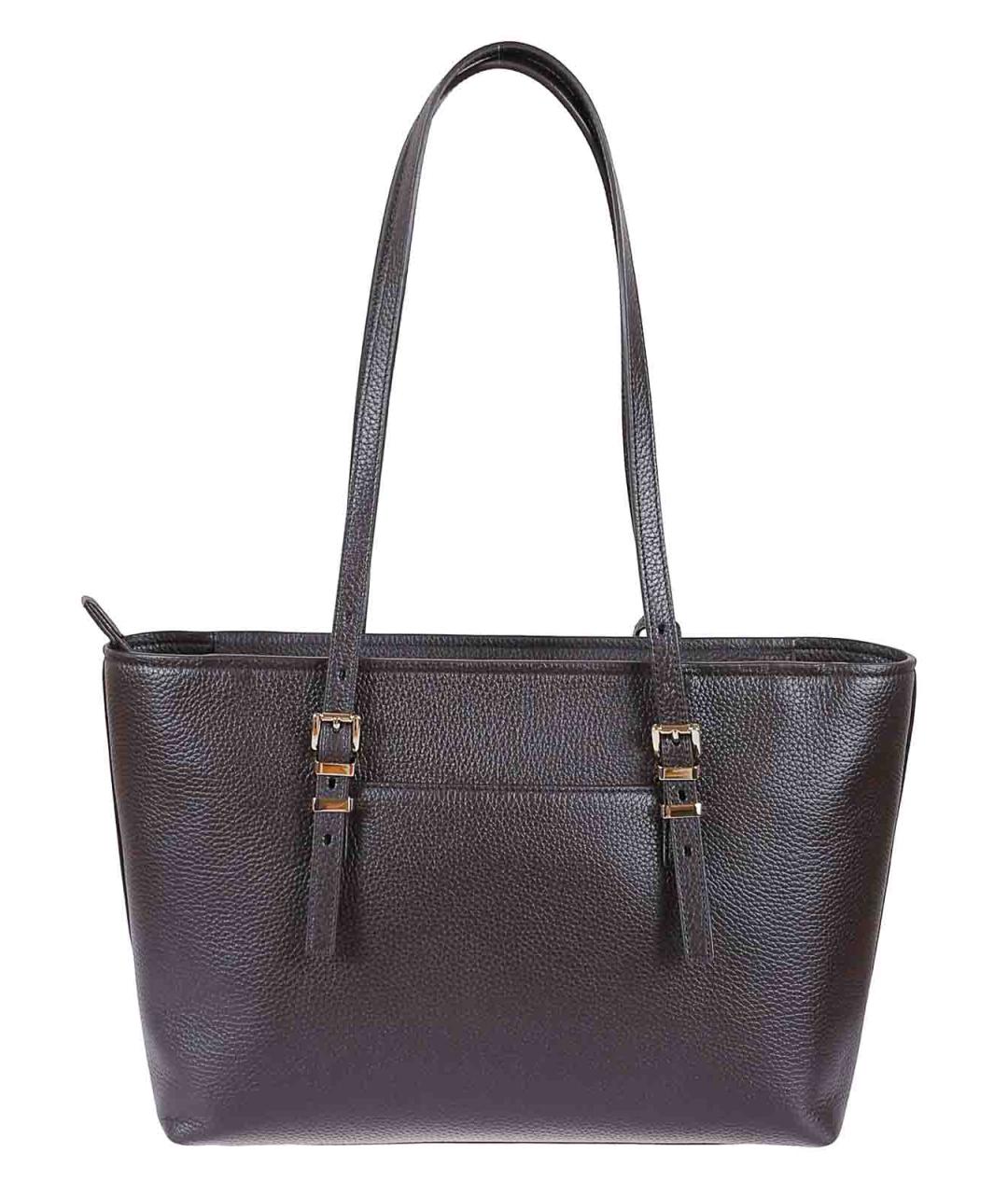MICHAEL KORS Коричневая кожаная сумка тоут, фото 2