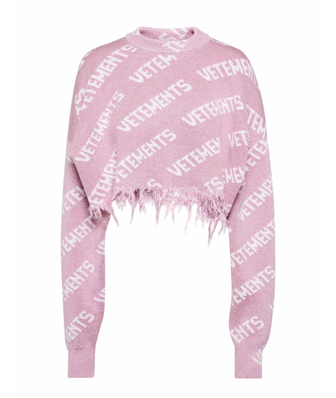 VETEMENTS Розовый шерстяной джемпер / свитер, фото 1