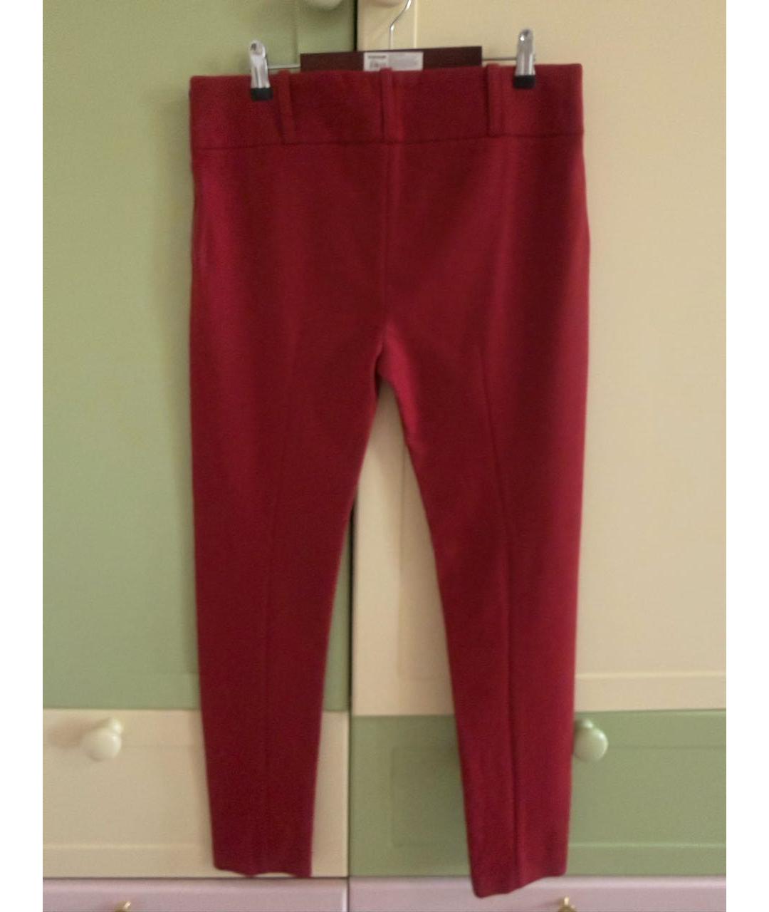 ACNE STUDIOS Красные шерстяные брюки узкие, фото 2