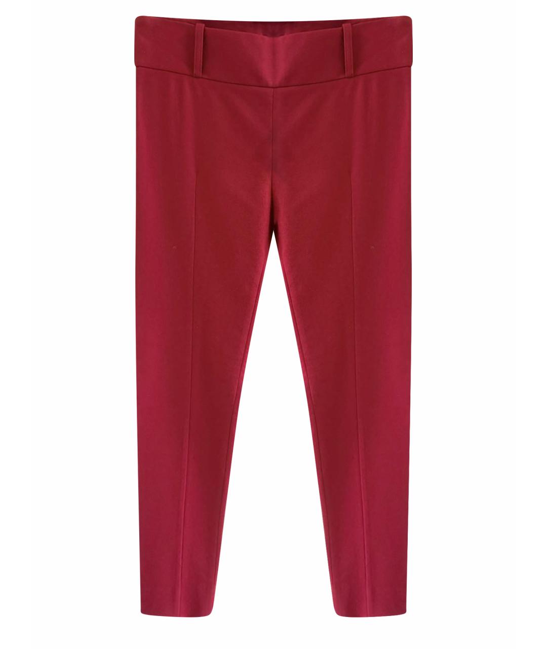 ACNE STUDIOS Красные шерстяные брюки узкие, фото 1