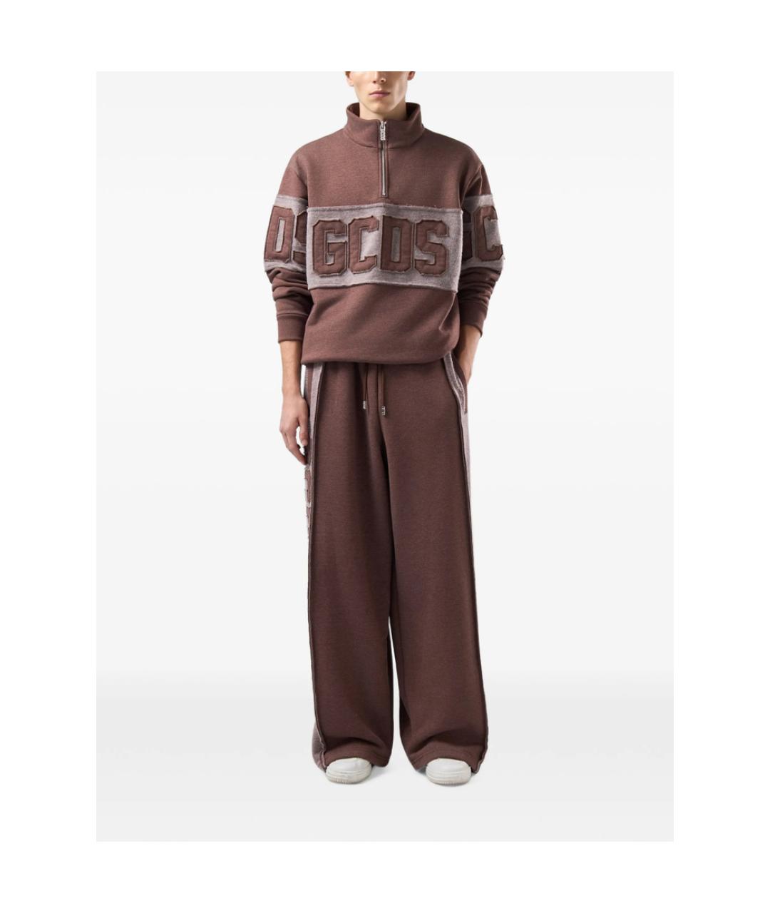 GCDS Коричневые хлопковые повседневные брюки, фото 4