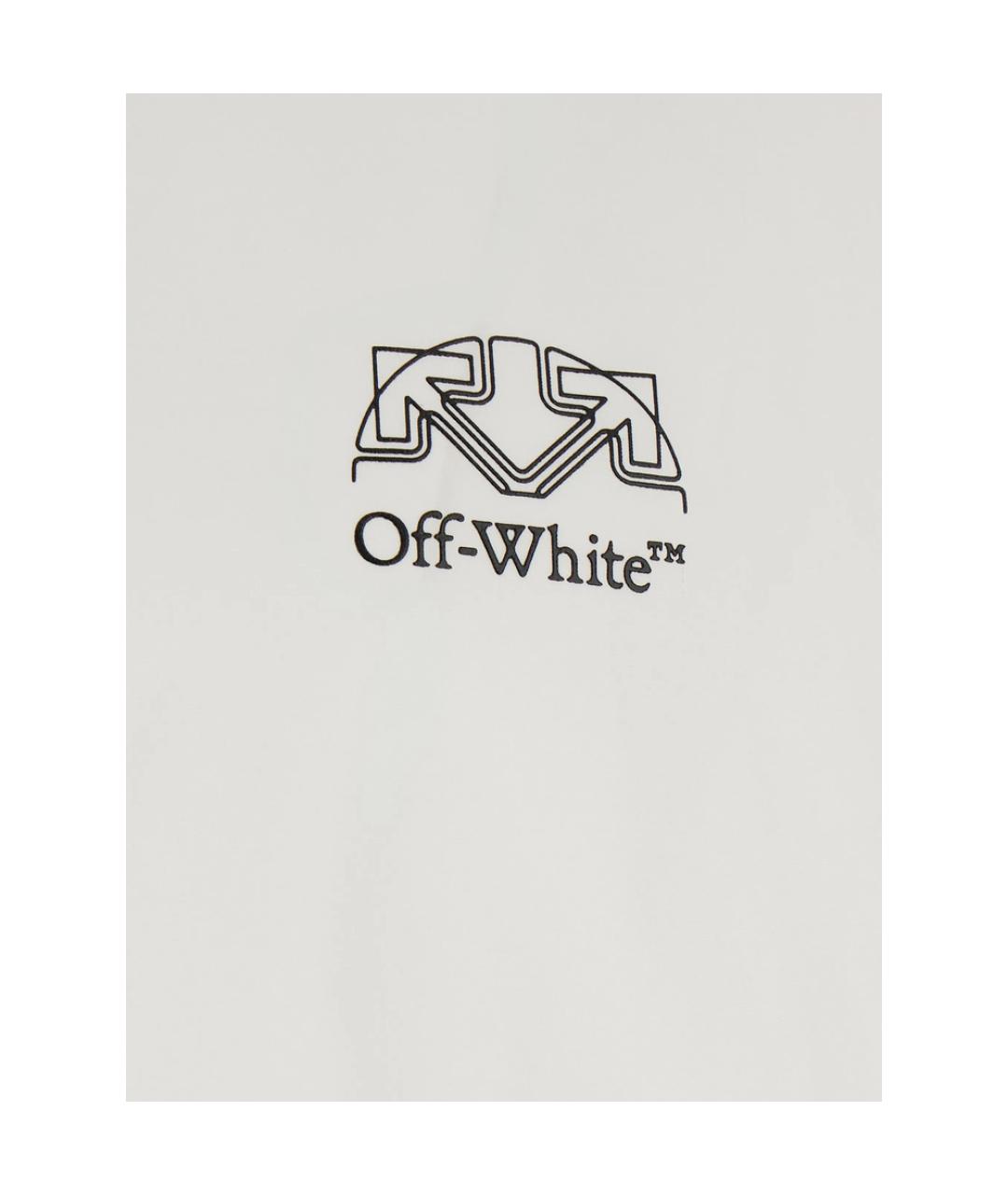 OFF-WHITE Белая хлопковая кэжуал рубашка, фото 3