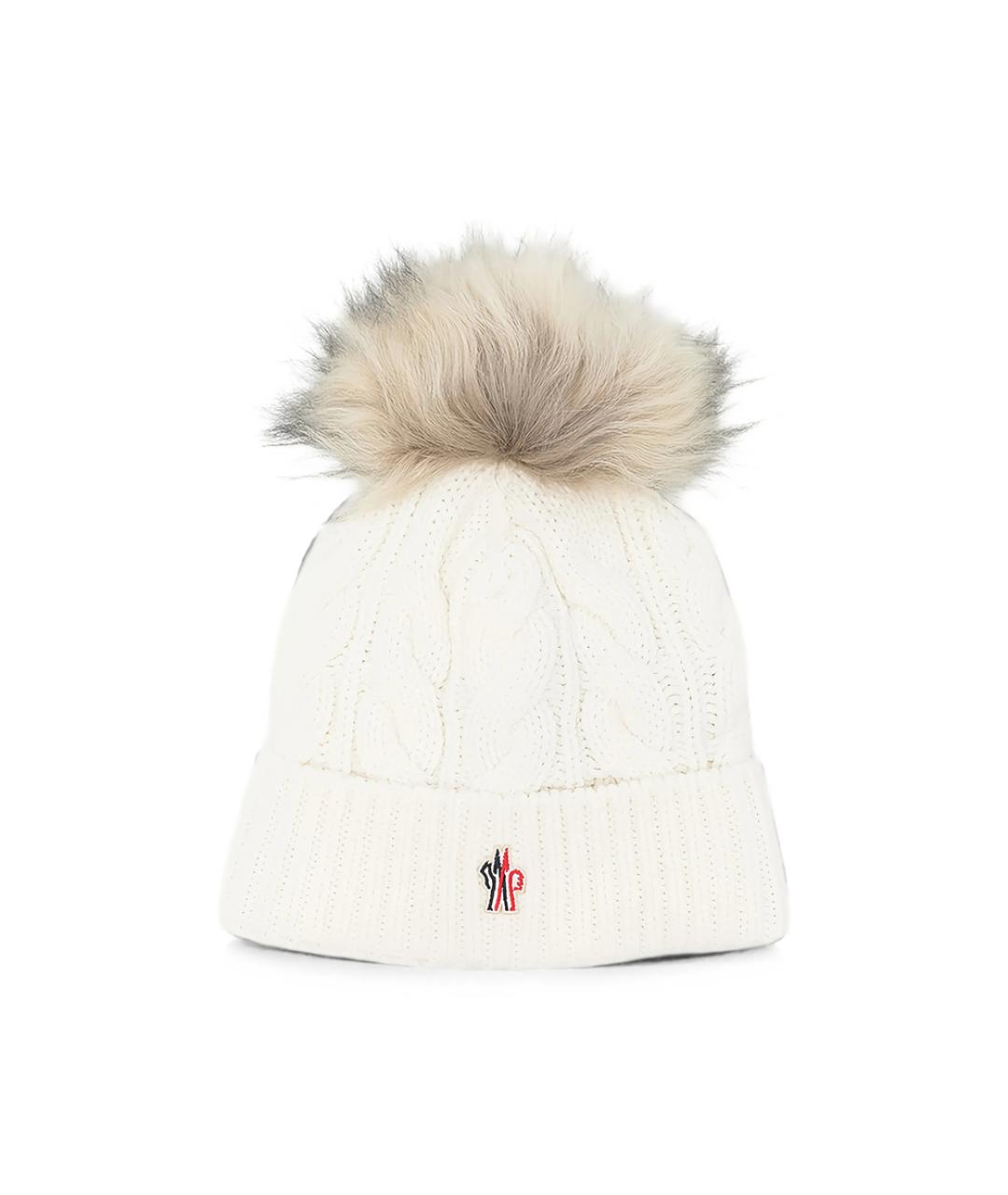 MONCLER GRENOBLE Бежевая шапка, фото 1