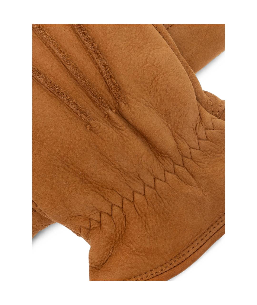 UGG Коричневые кожаные перчатки, фото 5