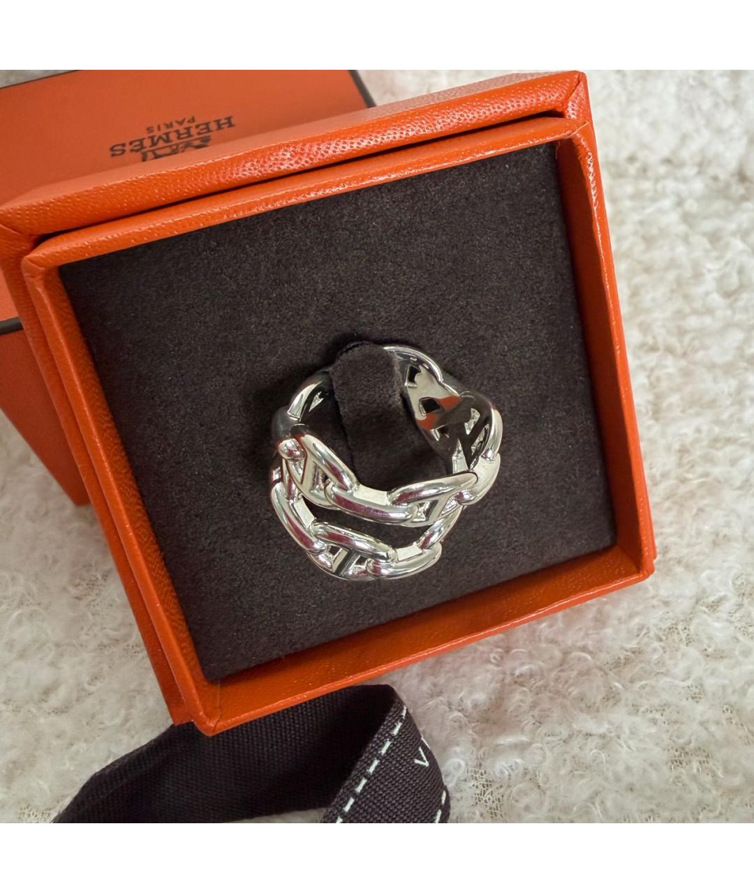 HERMES Серебряное серебряное кольцо, фото 3