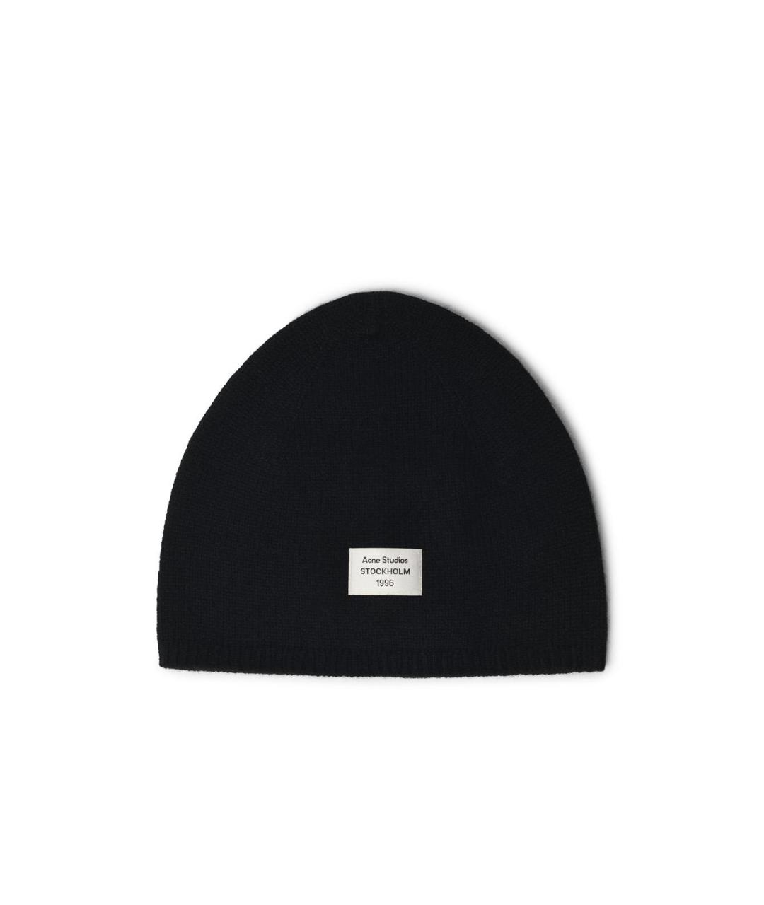 ACNE STUDIOS Черная кашемировая шапка, фото 1