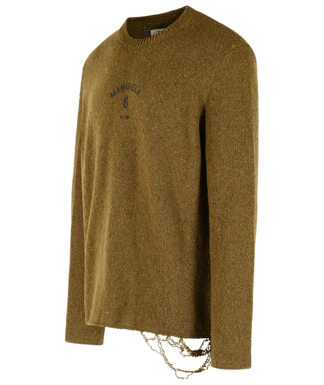 MM6 MAISON MARGIELA Зеленый шерстяной джемпер / свитер, фото 2