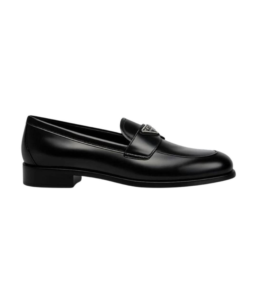 PRADA Черные кожаные лоферы, фото 9