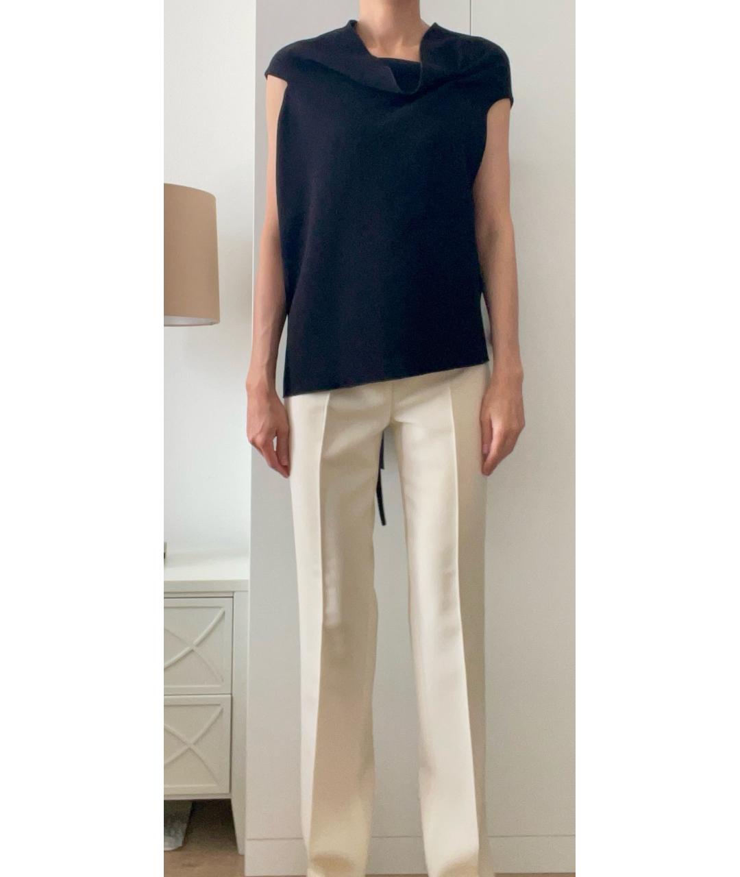 ROLAND MOURET Черная шерстяная блузы, фото 5