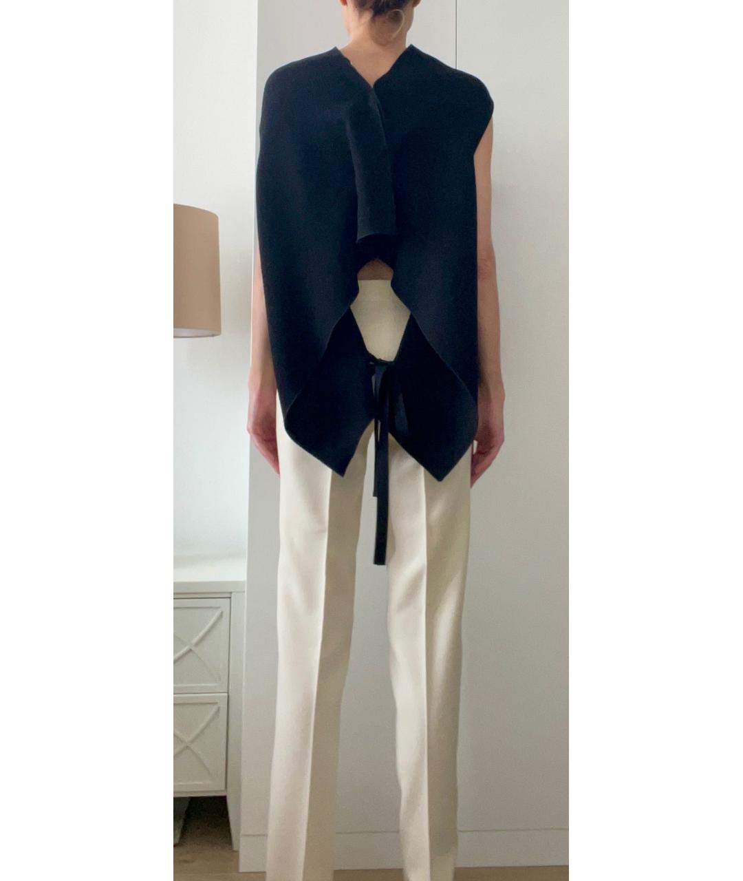 ROLAND MOURET Черная шерстяная блузы, фото 6
