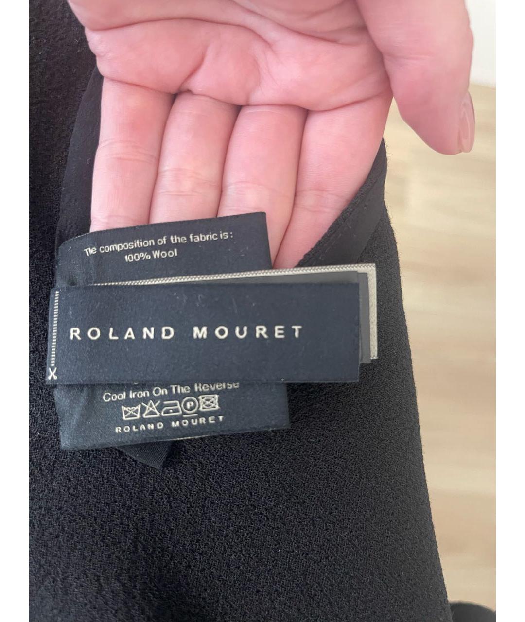 ROLAND MOURET Черная шерстяная блузы, фото 3