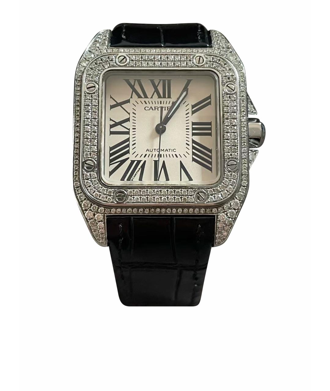 CARTIER Черные часы, фото 1