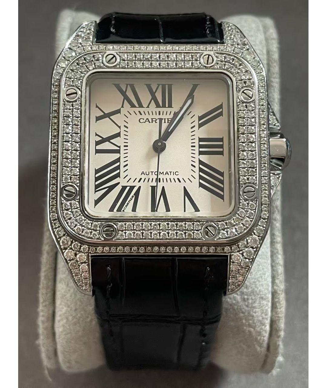 CARTIER Черные часы, фото 7