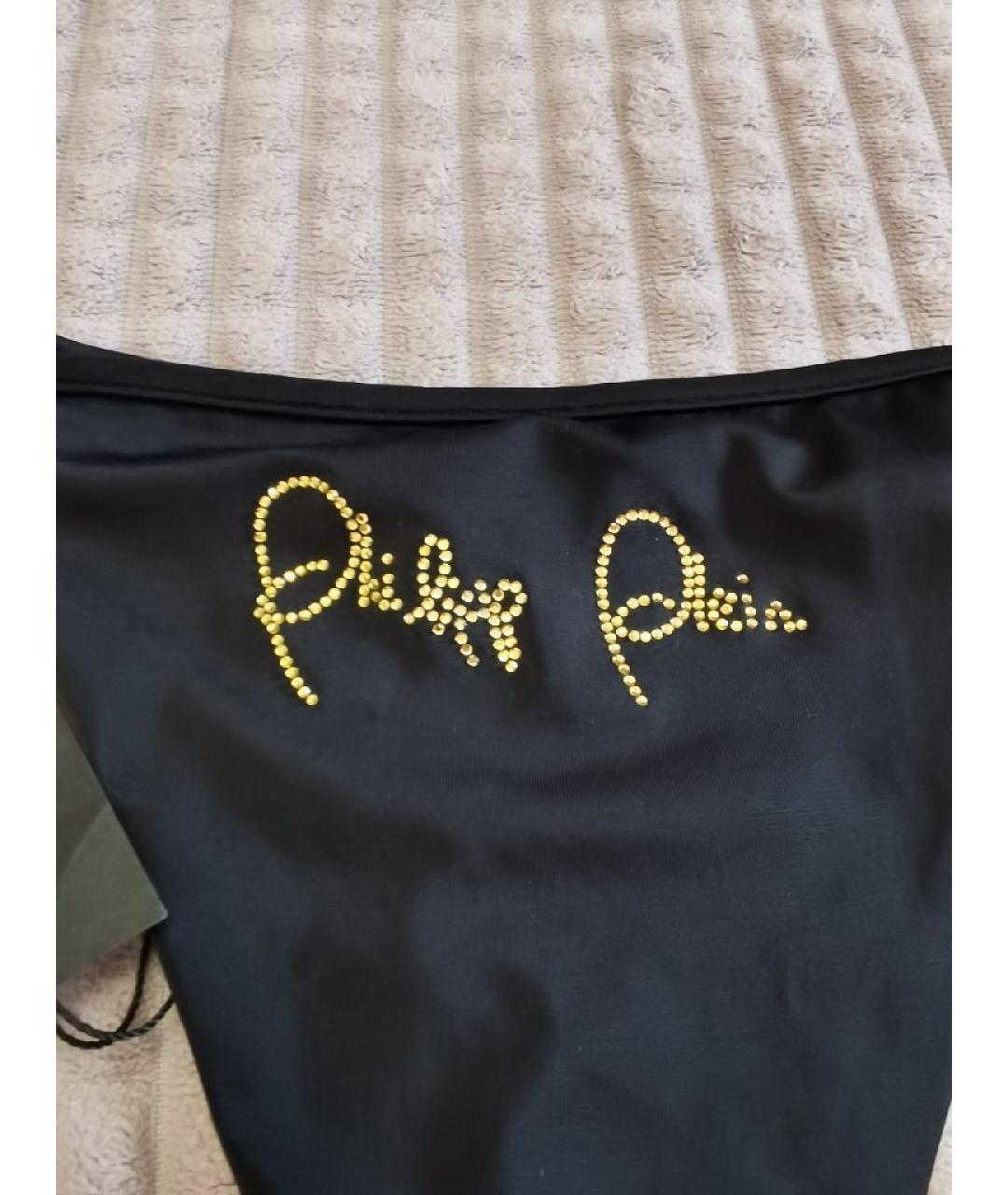 PHILIPP PLEIN Черный полиэстеровый купальник, фото 4