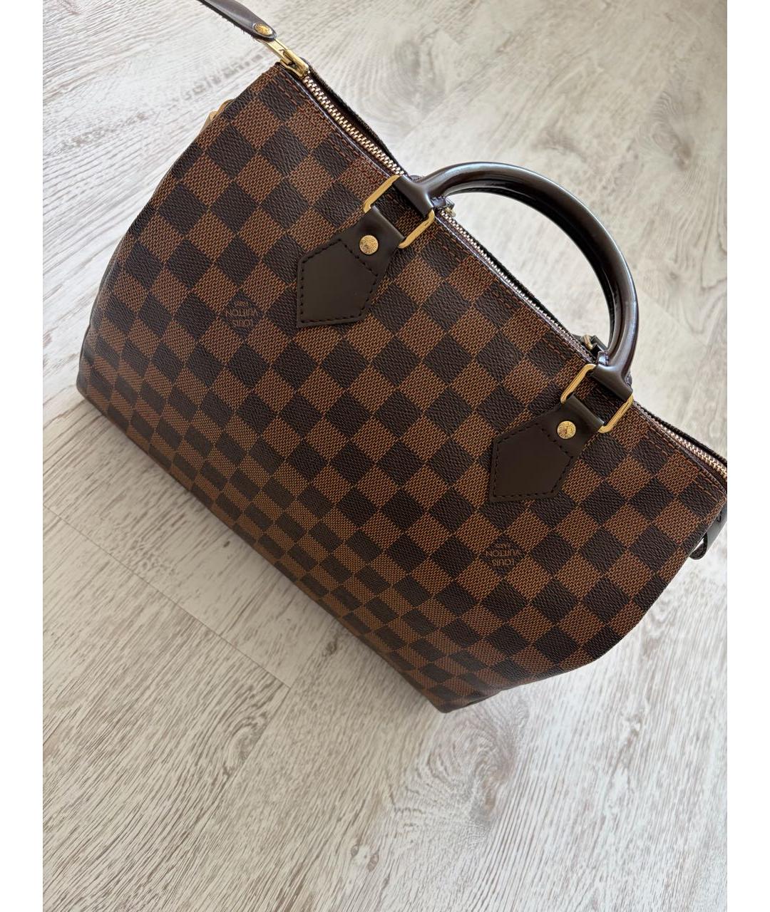 LOUIS VUITTON Коричневая сумка с короткими ручками, фото 2