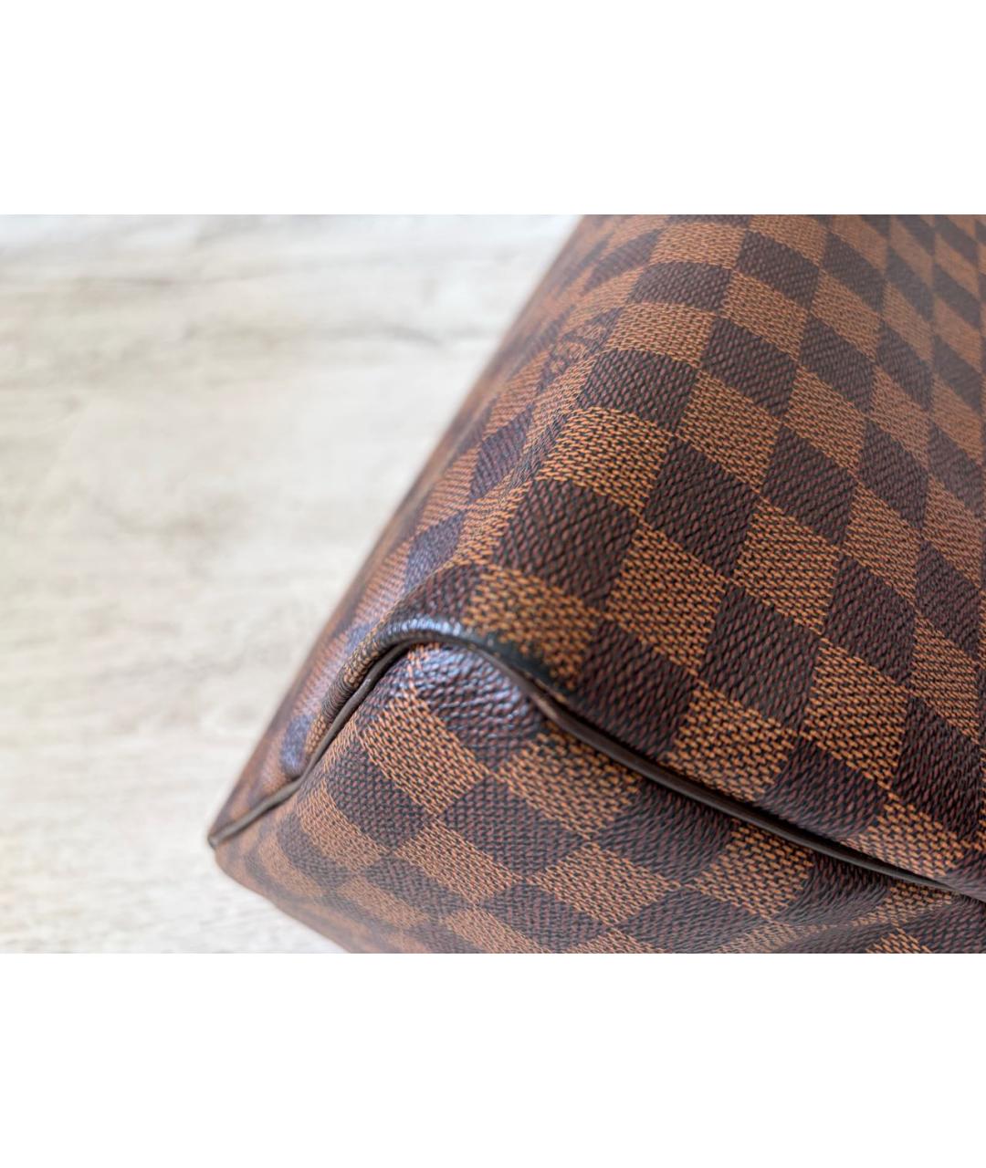 LOUIS VUITTON Коричневая сумка с короткими ручками, фото 8