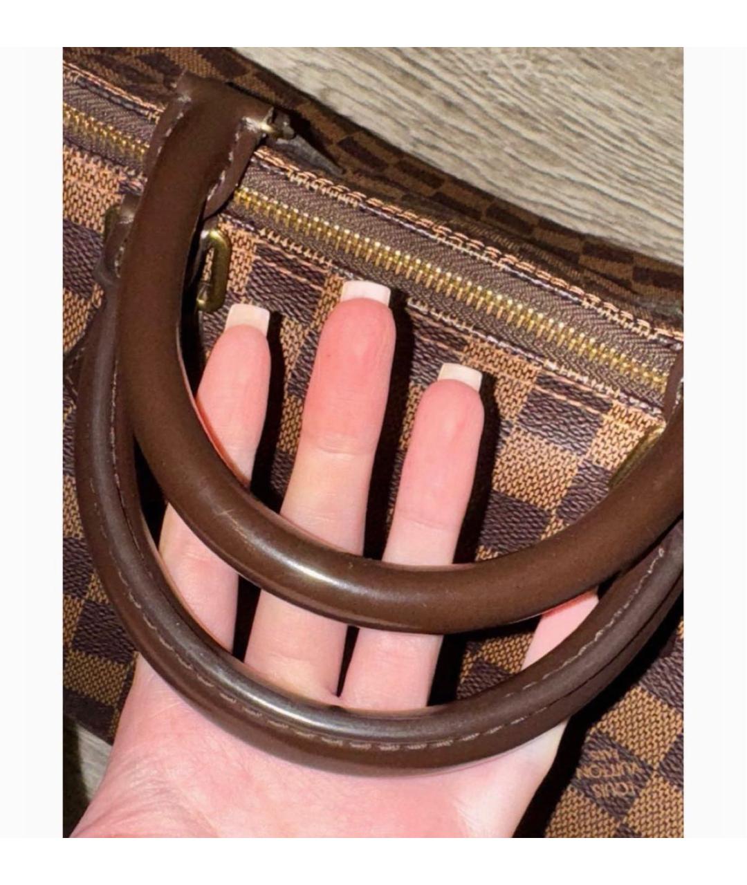 LOUIS VUITTON Коричневая сумка с короткими ручками, фото 6