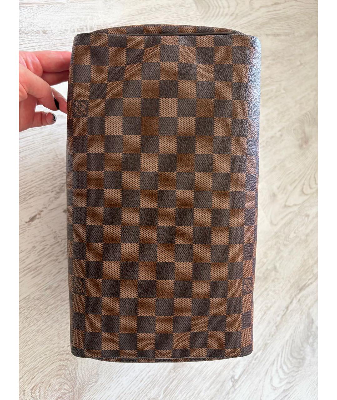 LOUIS VUITTON Коричневая сумка с короткими ручками, фото 4
