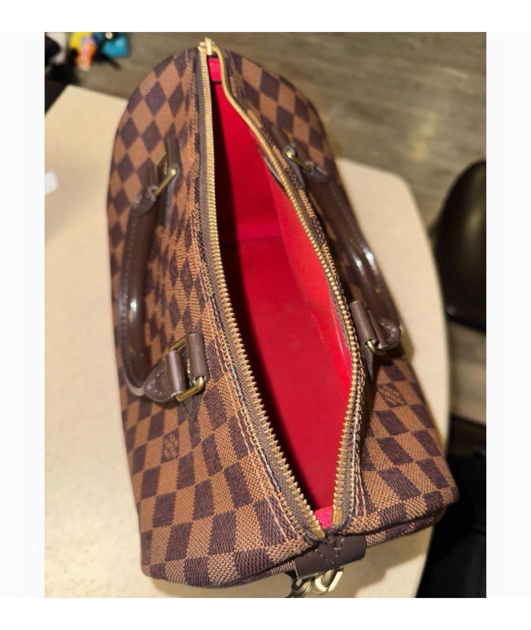 LOUIS VUITTON Коричневая сумка с короткими ручками, фото 5