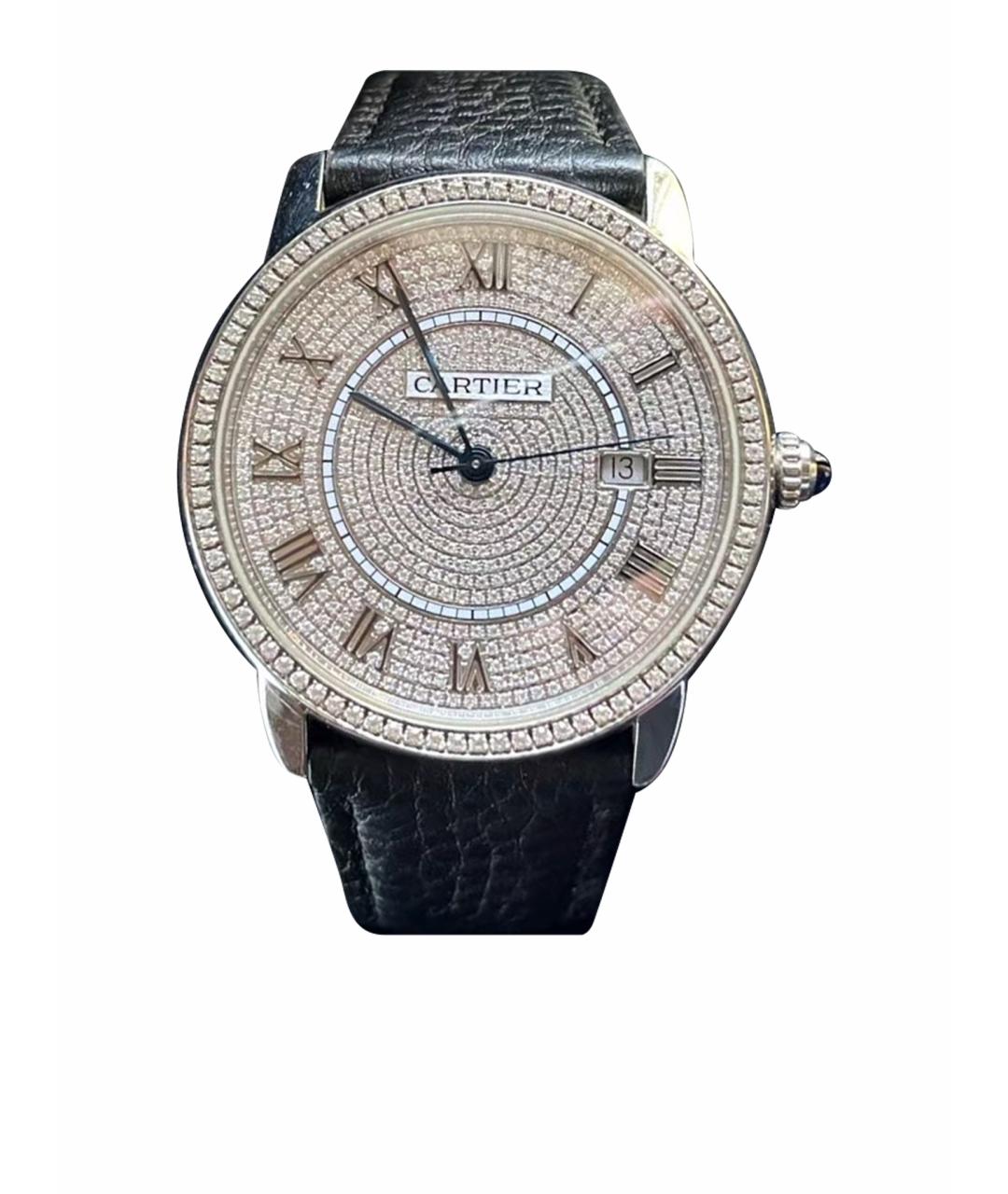 CARTIER Черные часы, фото 1