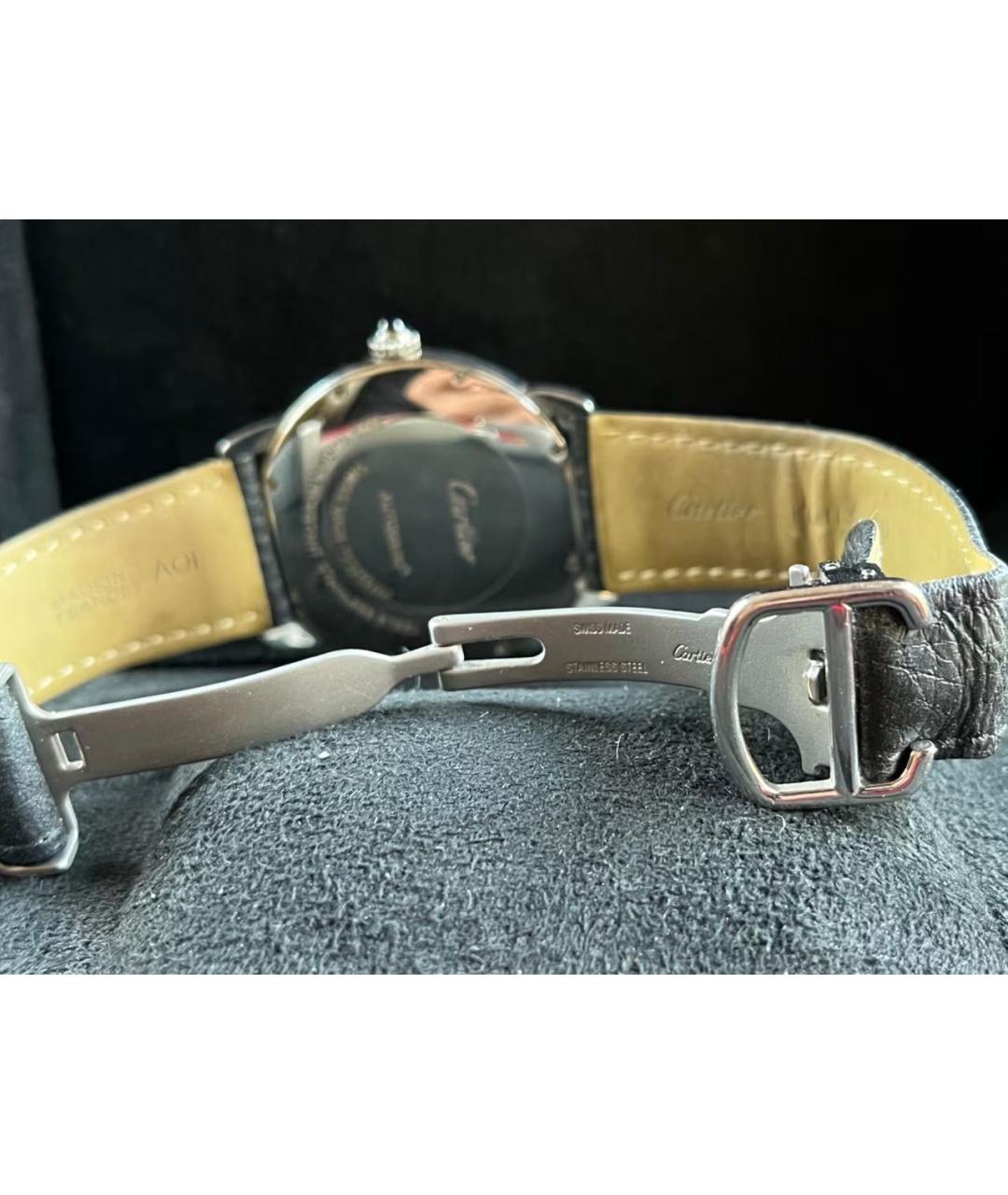 CARTIER Черные часы, фото 4