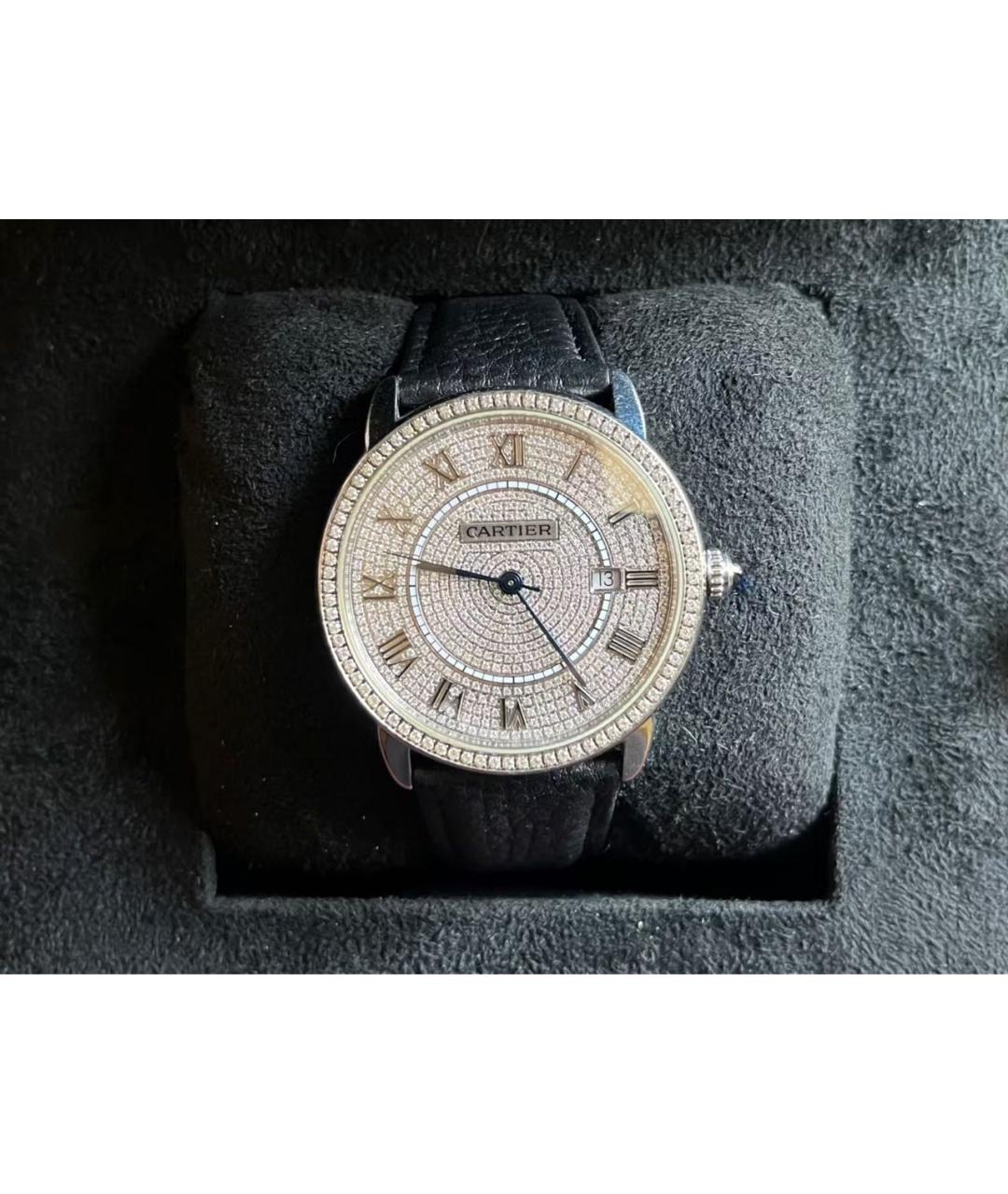 CARTIER Черные часы, фото 2