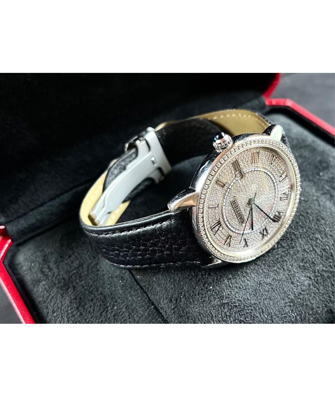 CARTIER Черные часы, фото 3