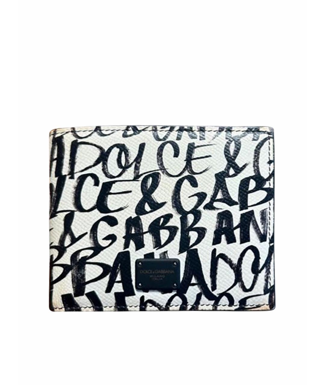 DOLCE&GABBANA Черный кожаный кошелек, фото 1