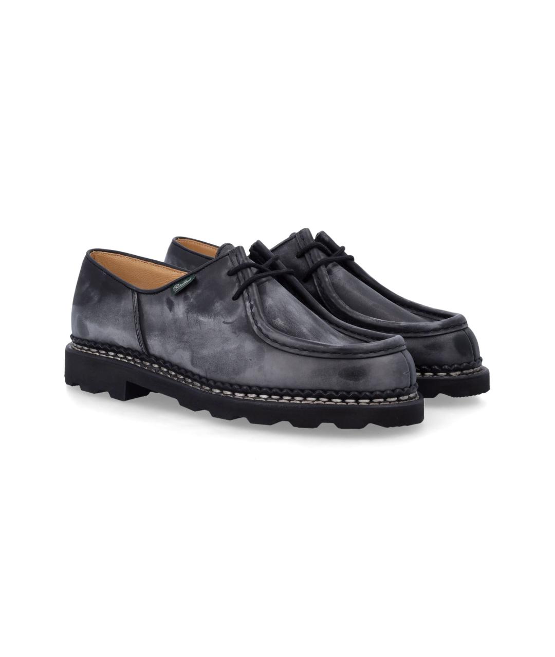 PARABOOT Черные замшевые низкие ботинки, фото 2