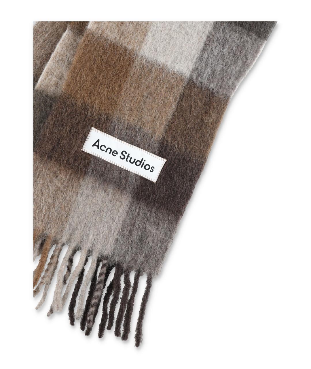 ACNE STUDIOS Мульти шерстяной шарф, фото 2