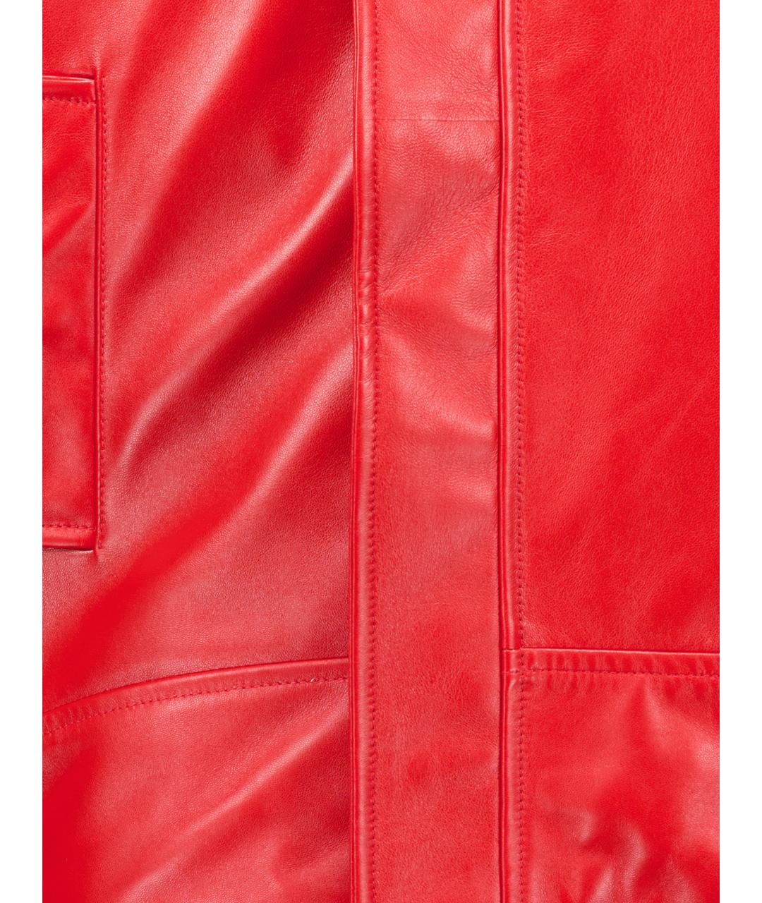 BALENCIAGA Красная кожаная куртка, фото 3