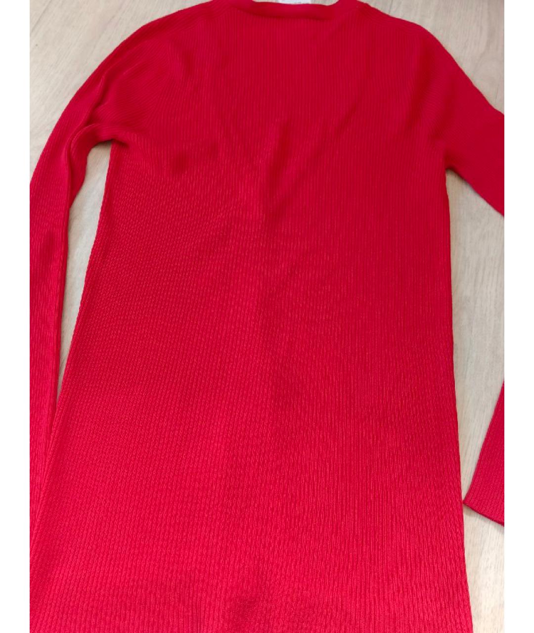 MAX MARA Бордовый полиэстеровый кардиган, фото 6