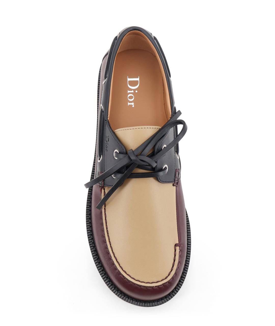 CHRISTIAN DIOR Мульти кожаные низкие ботинки, фото 5