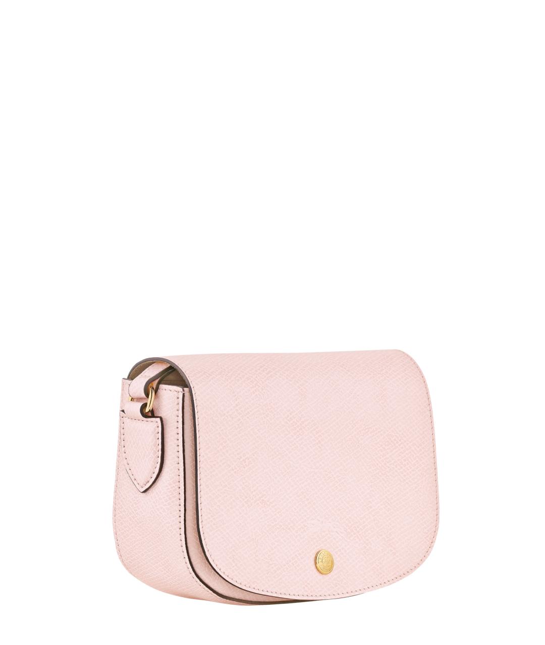 LONGCHAMP Розовая кожаная сумка через плечо, фото 3