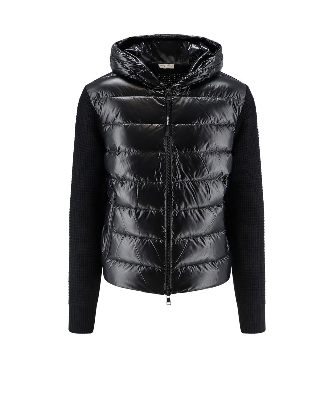 MONCLER Черная нейлоновая куртка, фото 1