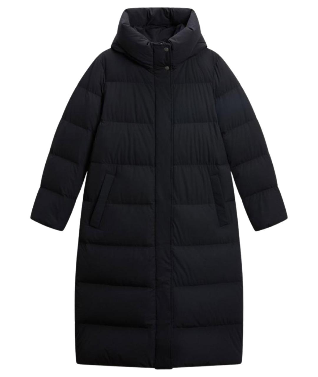 WOOLRICH Черное полиамидовое пальто, фото 1