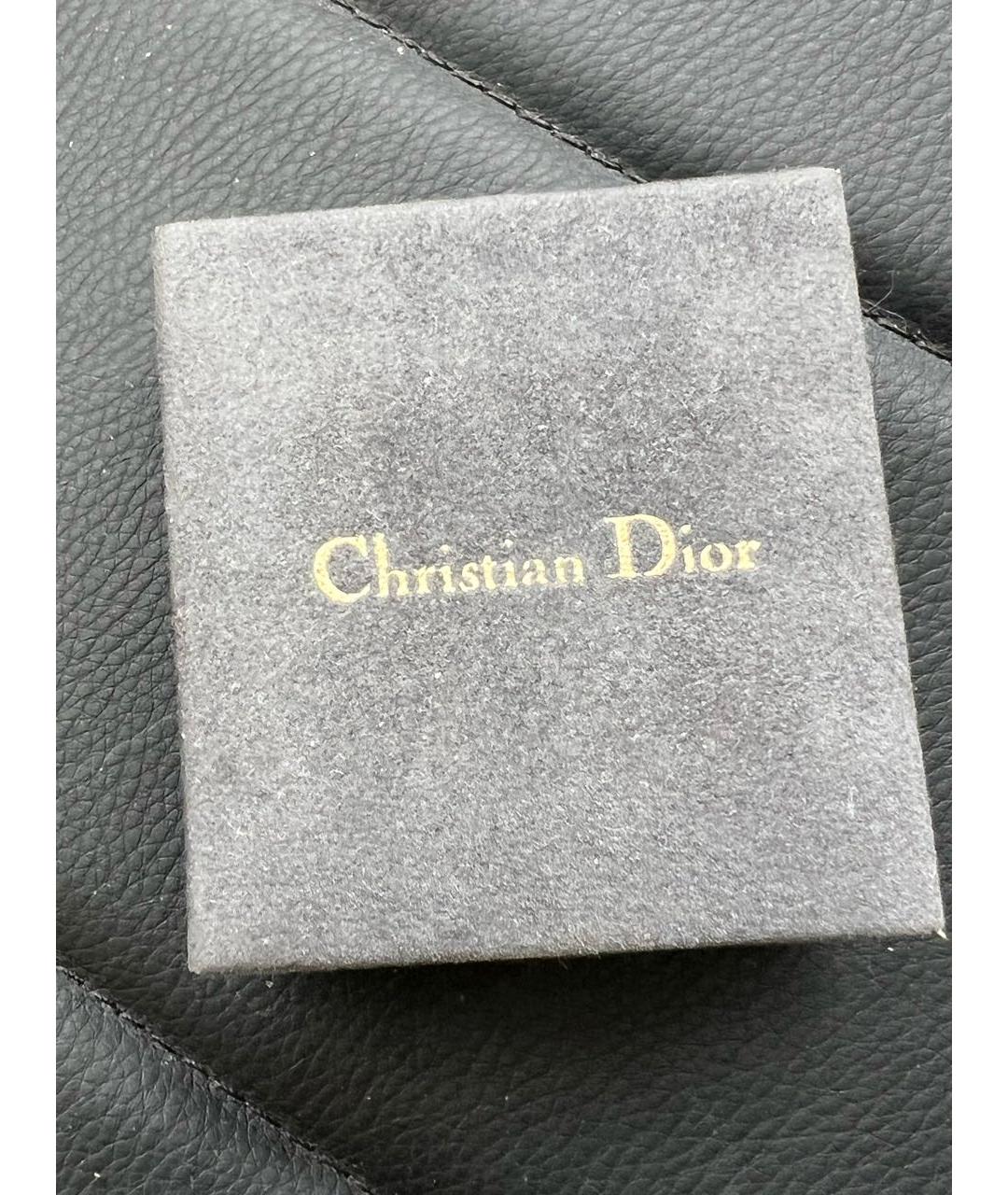 CHRISTIAN DIOR Золотые металлические запонки, фото 6