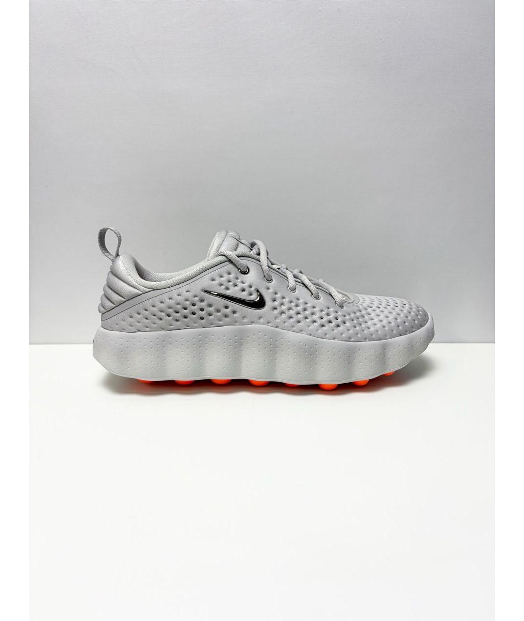 NIKE Серые текстильные низкие кроссовки / кеды, фото 2