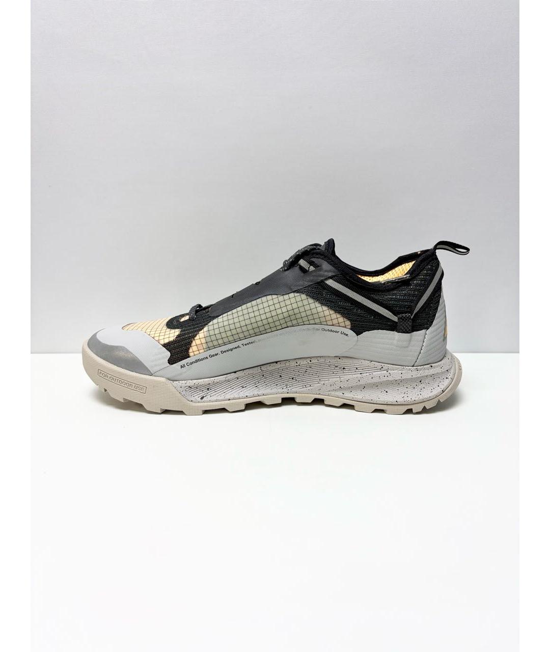 NIKE ACG Серые синтетические низкие кроссовки / кеды, фото 3
