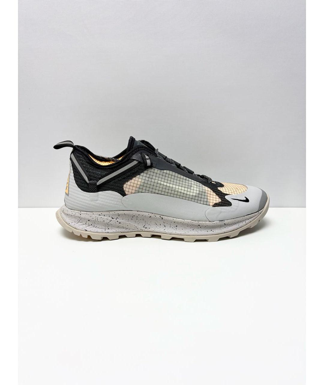 NIKE ACG Серые синтетические низкие кроссовки / кеды, фото 2