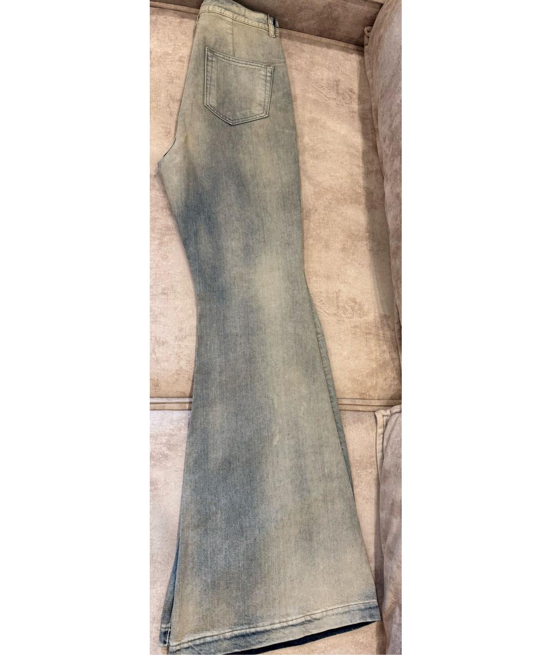 RICK OWENS DRKSHDW Голубые хлопковые джинсы, фото 5